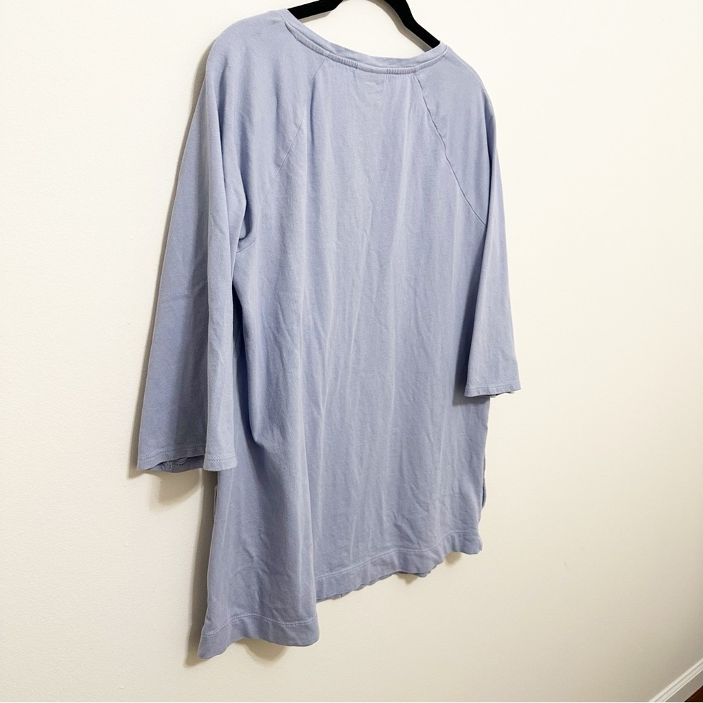 PureJill by J Jill Periwinkle Pull Over Tunic Size Medium Relaxed Fit Pockets - Picture 5 of 11